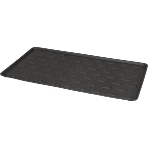 Anthrazit Kofferraummatte 50x90 cm aus robustem PE mit rutschfester Struktur für den Autoschutz.