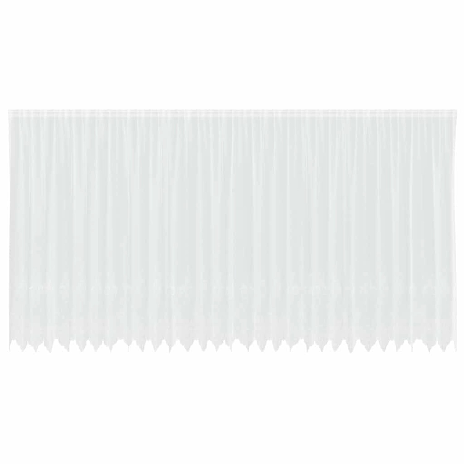 vidaXL Spitzenvorhang mit Vorhängen Weiß 750x220cm Polyester 4107950 günstig online kaufen