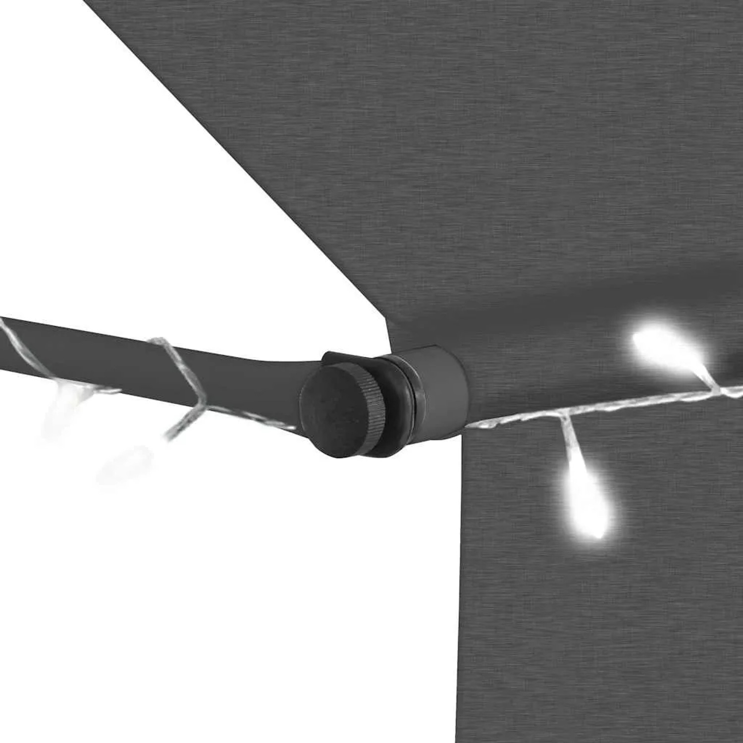 vidaXL Einziehbare Markise Handbetrieben mit LED 350 cm Anthrazit 145867_5