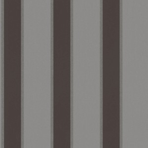 PROFHOME Streifen Tapete in Grau, Silber und Schwarz. Dekorative Vliestapete mit traditionellem Muster.