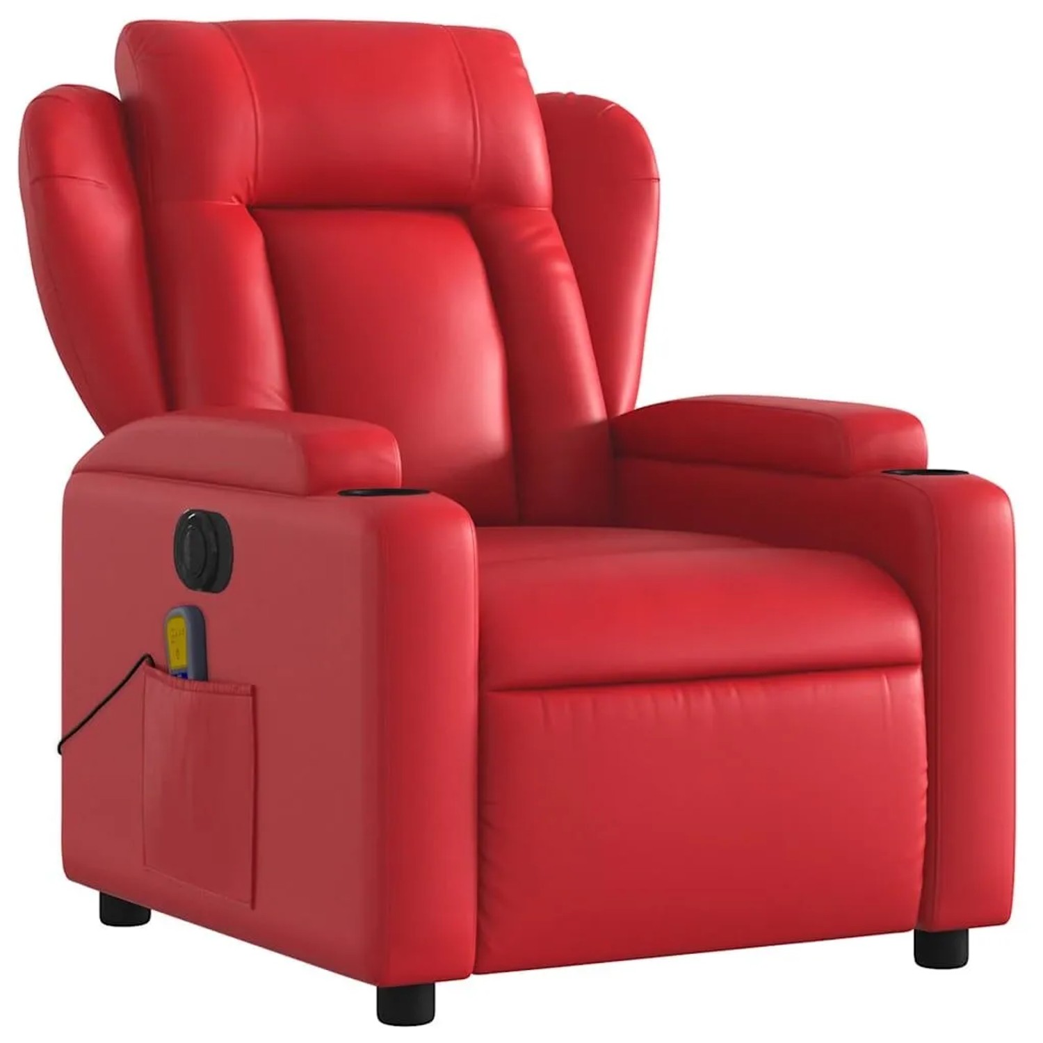 vidaXL Massagesessel Elektrisch Rot Kunstleder 3204542_4