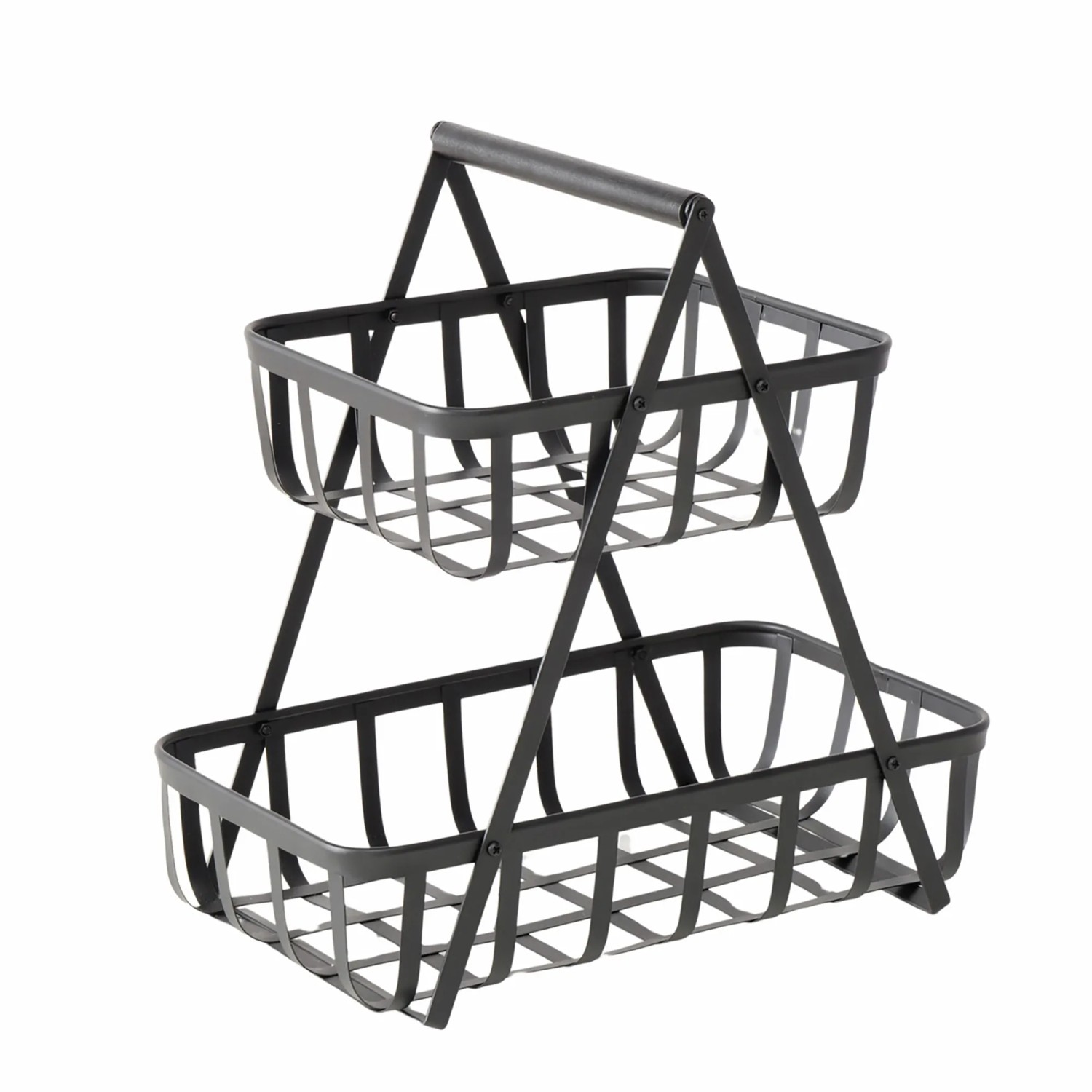 Boltze Servier Etagere Lennja Rechteckig 37 x 23 x 36,5 cm Schwarz kaufen bei OBI