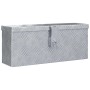 DELUKE Aluminiumbox Mit Deckel Abschließbar Alubox Deichselbox Alu Anhängerbox Werkzeugkiste Transportbox Metallkiste 48,5x14x20cm Silber