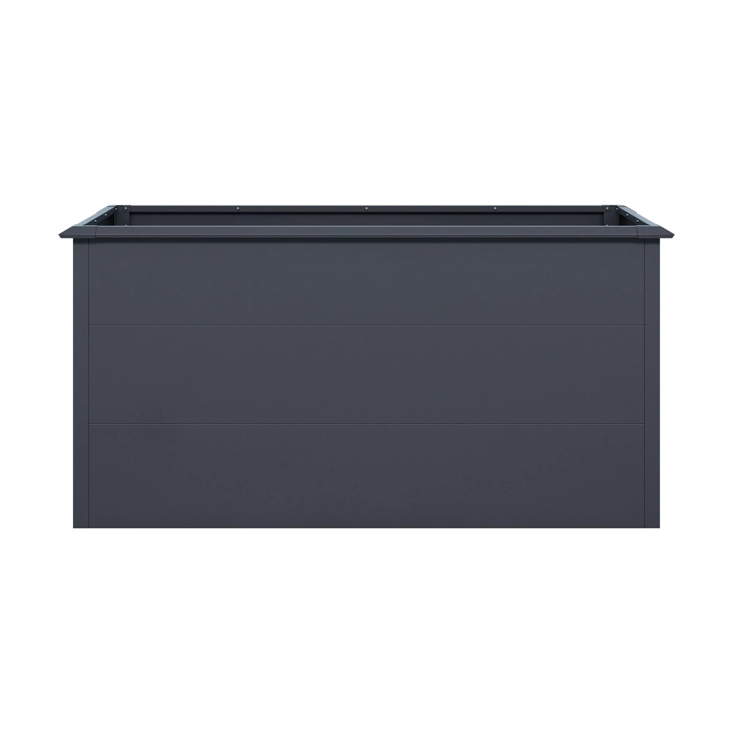 Plats Hochbeet mit Schneckenkante 150 cm x 75 cm x 77 cm Anthrazit