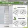 TRUTZHOLM Auffahrrampe, klappbar, 340kg Traglast, Aluminium, Zubehör für Autoanhänger.