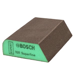Bosch Schaumstoff-Schleifblock Expert Combi S470, superfein, braun/grün, 69x97x26mm.