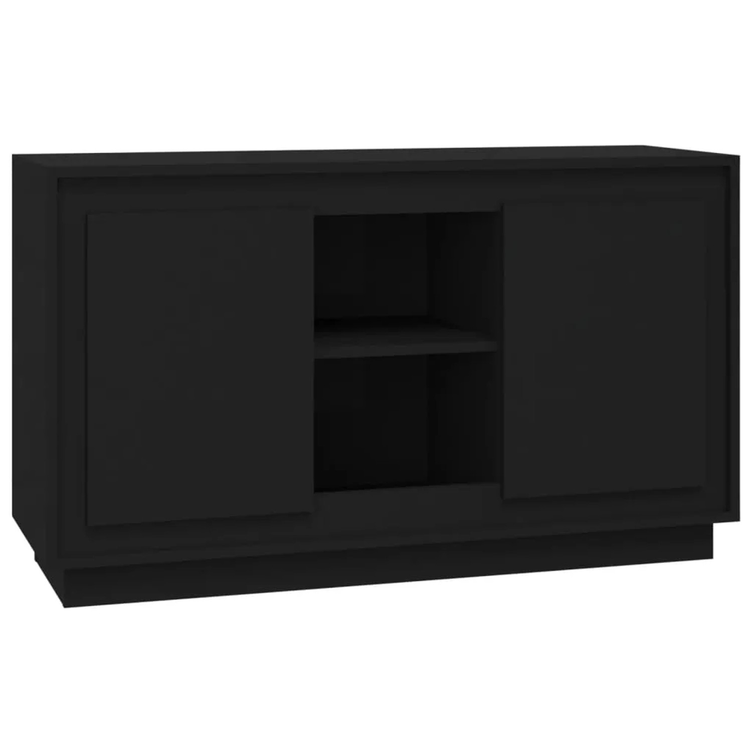 vidaXL Sideboard Schwarz 102x35x60 cm Holzwerkstoff 831878
