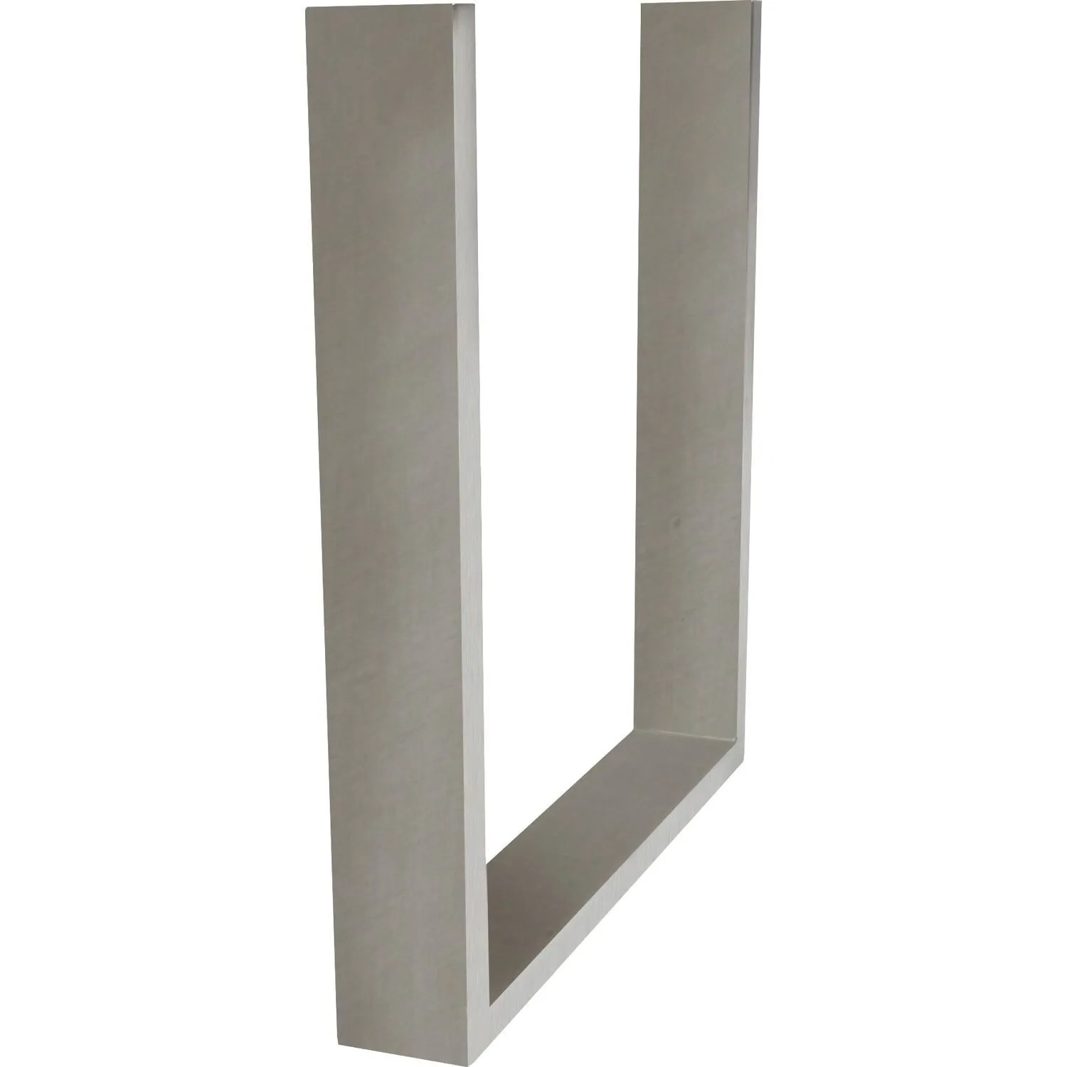 Simausrom Bankkufe Regular Slim Höhe 412 mm Edelstahl Gebürstet 100 kg