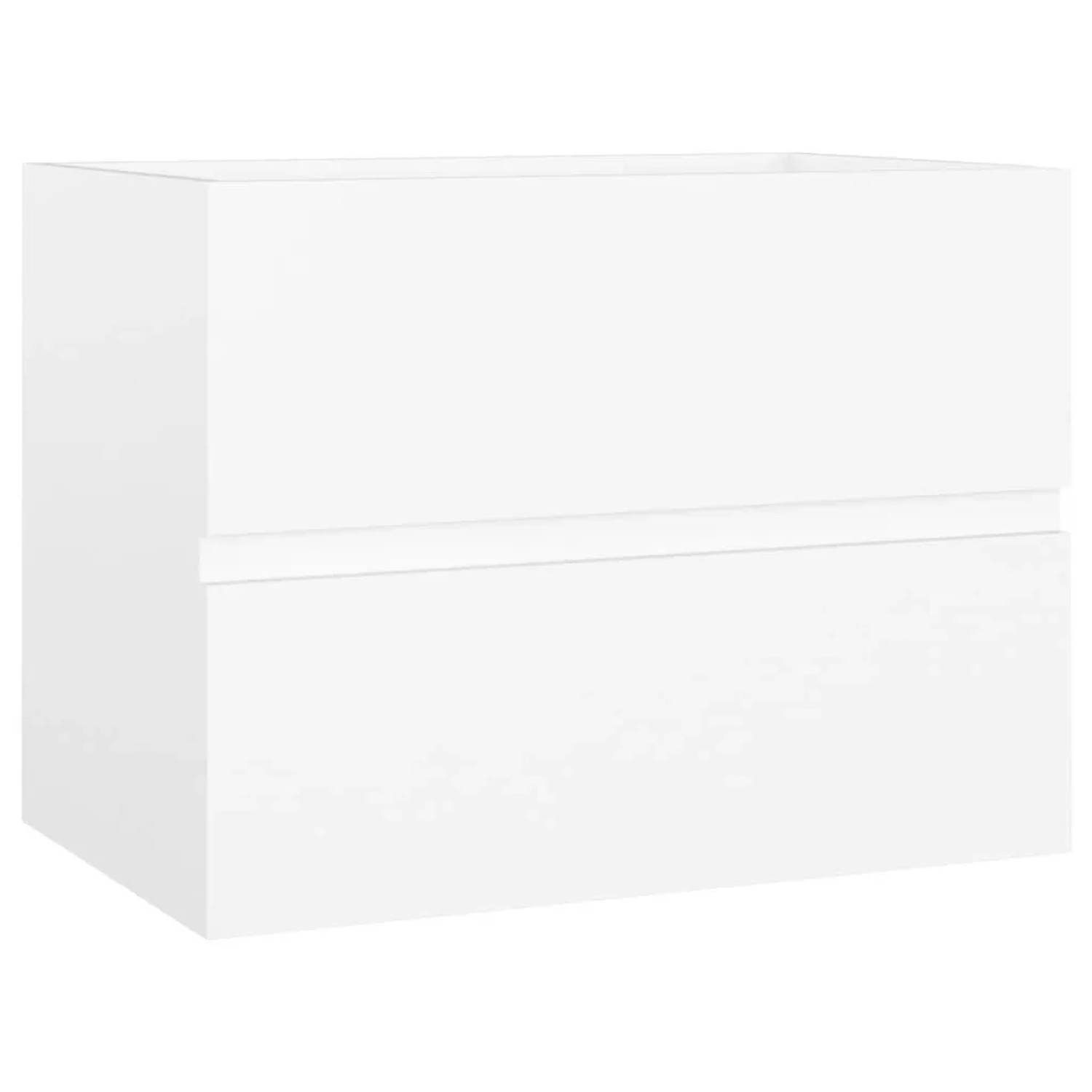 Weißer vidaXL Badmöbel-Set Unterschrank aus Holzwerkstoff mit Schublade.