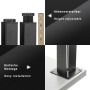 SOTECH Möbelfuß ZULU, 100mm, schwarz matt, höhenverstellbar, für Möbel wie Schränke und Regale.