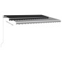vidaXL Markise Manuell Einziehbar 400x350 cm Anthrazit 3068979_4