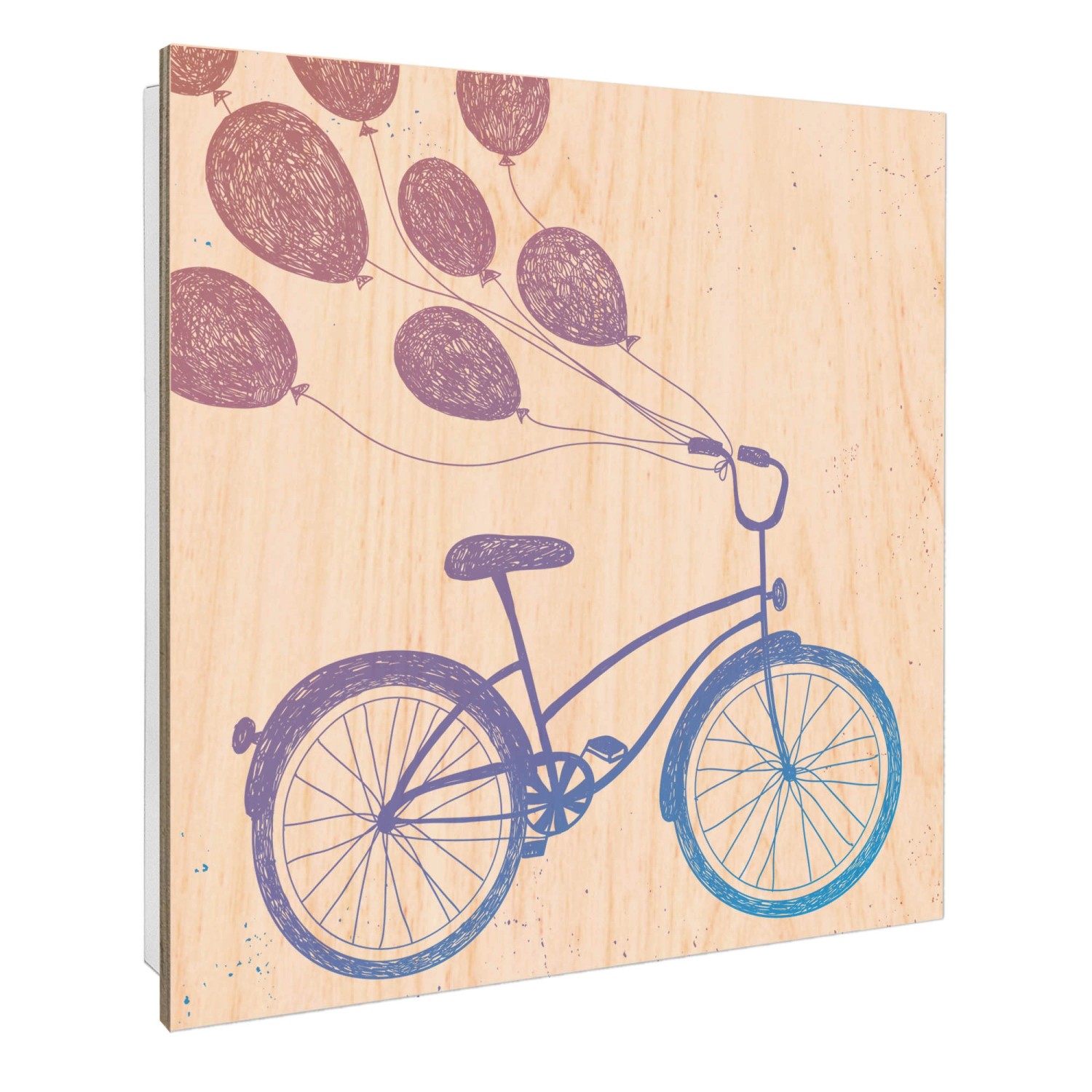 Banjado Schlüsselkasten mit Holzfront 30x30cm Weiß Scharnier Links 50 Haken günstig online kaufen