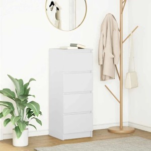 vidaXL Sideboard Weiß 37,5x35x99 cm Holzwerkstoff 861697
