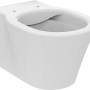 Weißes Ideal Standard Connect Air Wand-WC ohne Spülrand, aus Kristallporzellan.