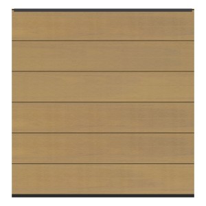 Zaunfeld-Set System WPC Platinum XL 178 x 184 cm Lärche-Anthrazit