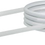 Weißes Schwaiger CAT 6 Netzwerkkabel, 50cm, mit RJ45 Stecker für Netzwerkverbindungen.