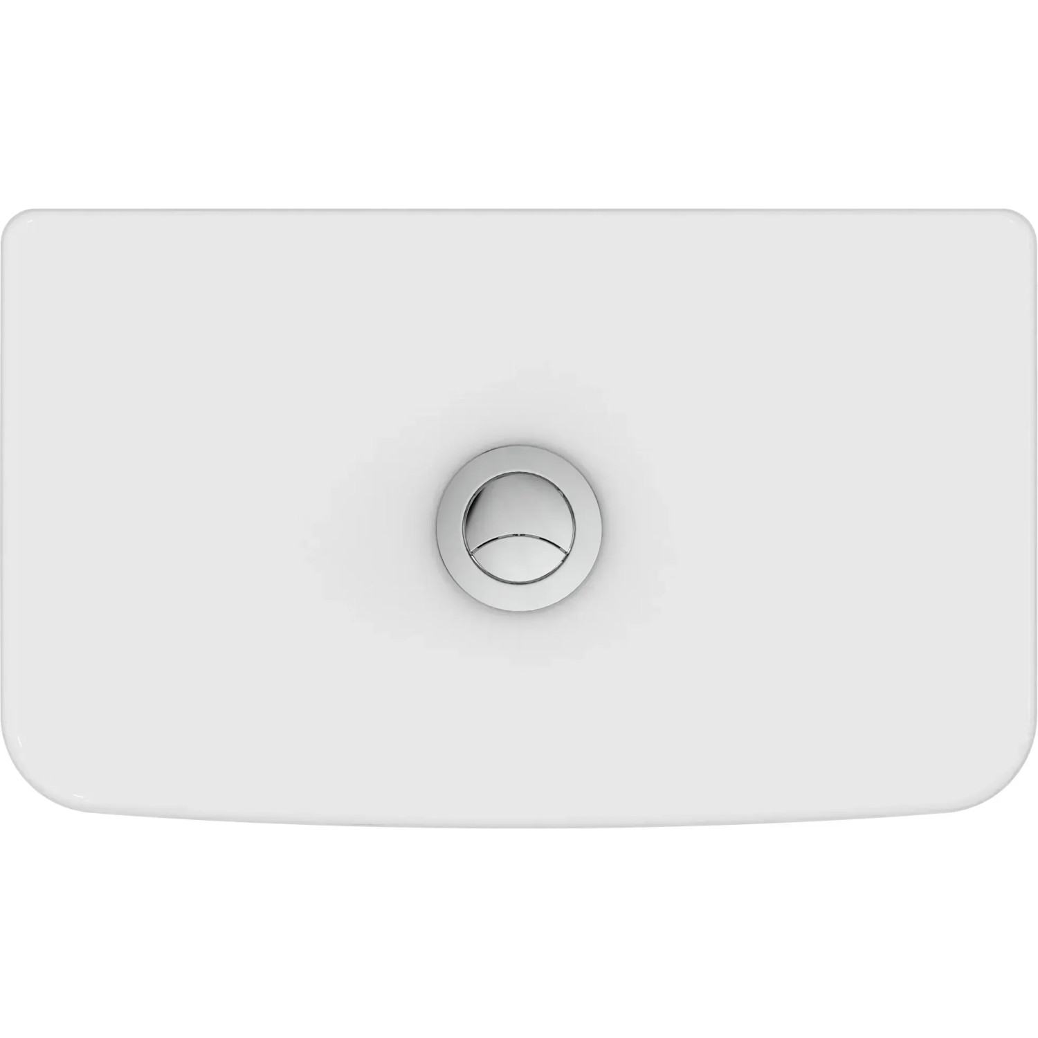 Weißer Ideal Standard Connect Air Spülkasten, Aufputz mit Chrom-Druckknopf.