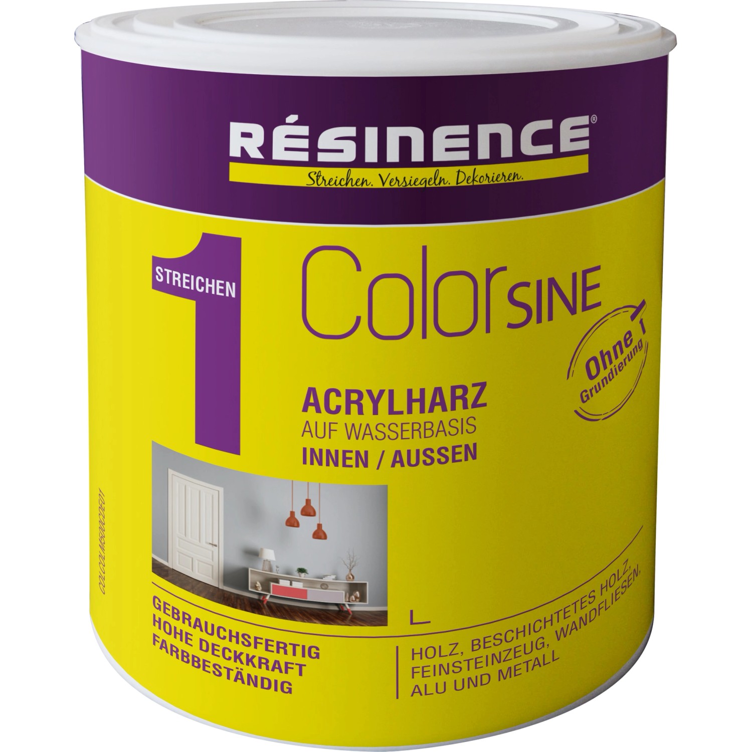 Resinence Colorsine Buntlack Metallic seidenmatt 500 ml