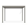 Freistehende, taupefarbene Cazeboo Piana Bioklimatische Pergola 3x2m aus Aluminium.
