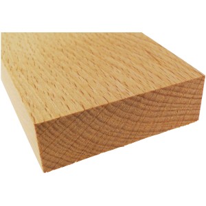 Rechteckleiste aus Buche, 30x5x1000 mm, für individuelle Raumgestaltung.