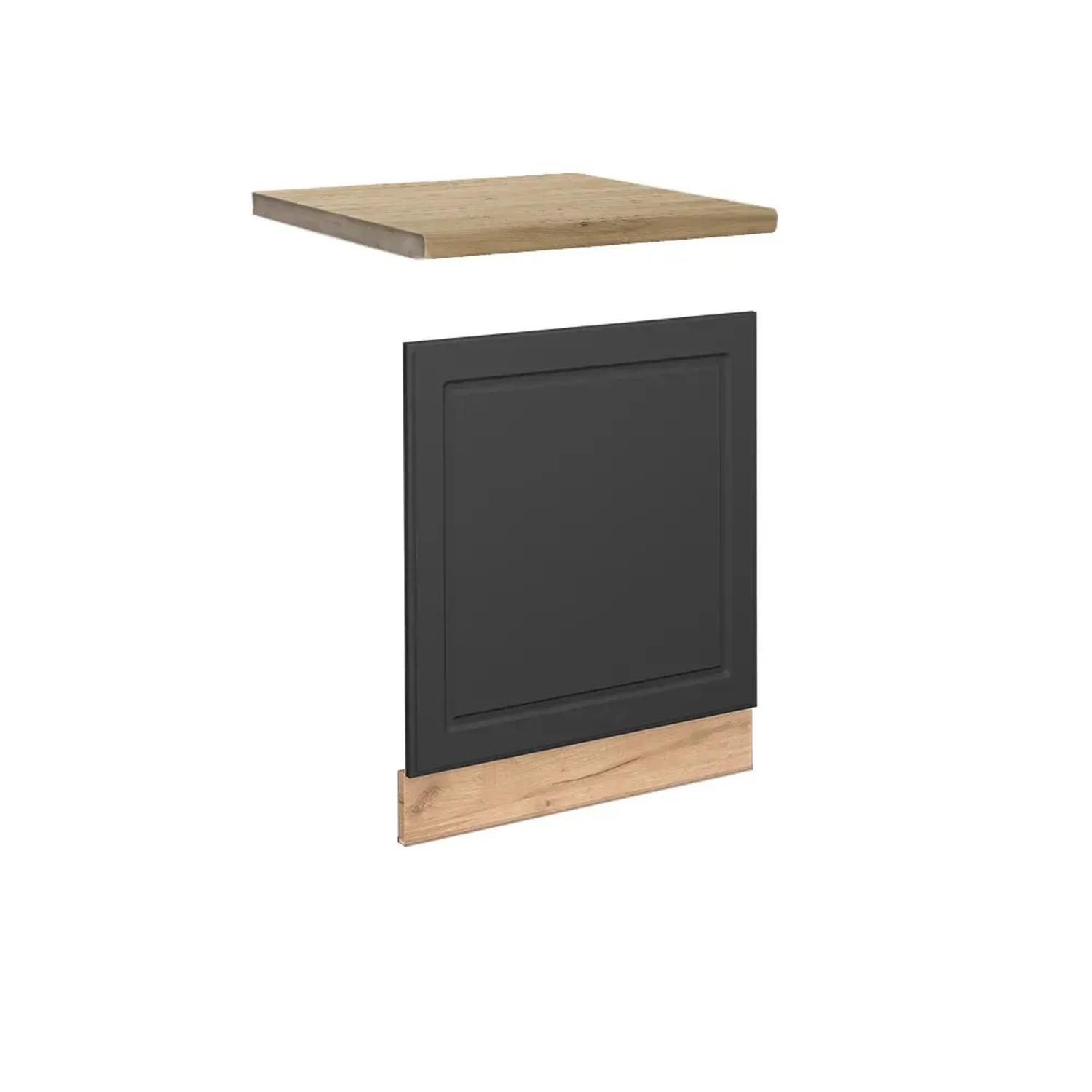 Vicco Frontblende Fame-Line Anthrazit-Gold/Goldkraft Eiche 60 cm AP Eiche