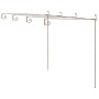 Freistehende, antik-braune Eisenpergola RITTO (4x3x2,5m) mit Rankhilfe für Garten und Terrasse.