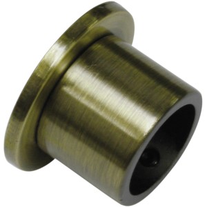 Gardinia Wandlager Europa, Messing-Antik, für 19 mm Stangen.