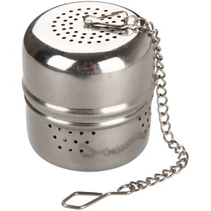 Fackelmann Tee-Ei aus Edelstahl mit Kette, 5 cm, für losen Tee und Gewürze.