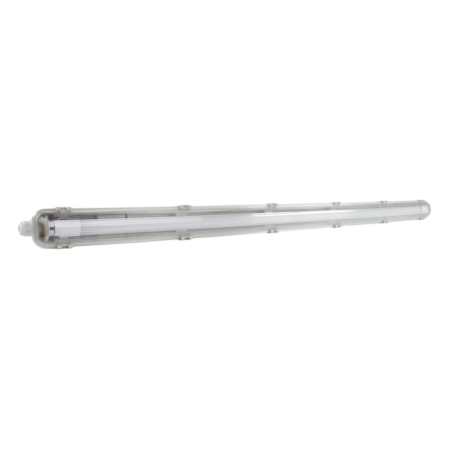 Graue REV Ritter LED-Deckenleuchte Omega Plus, eine Feuchtraumleuchte.