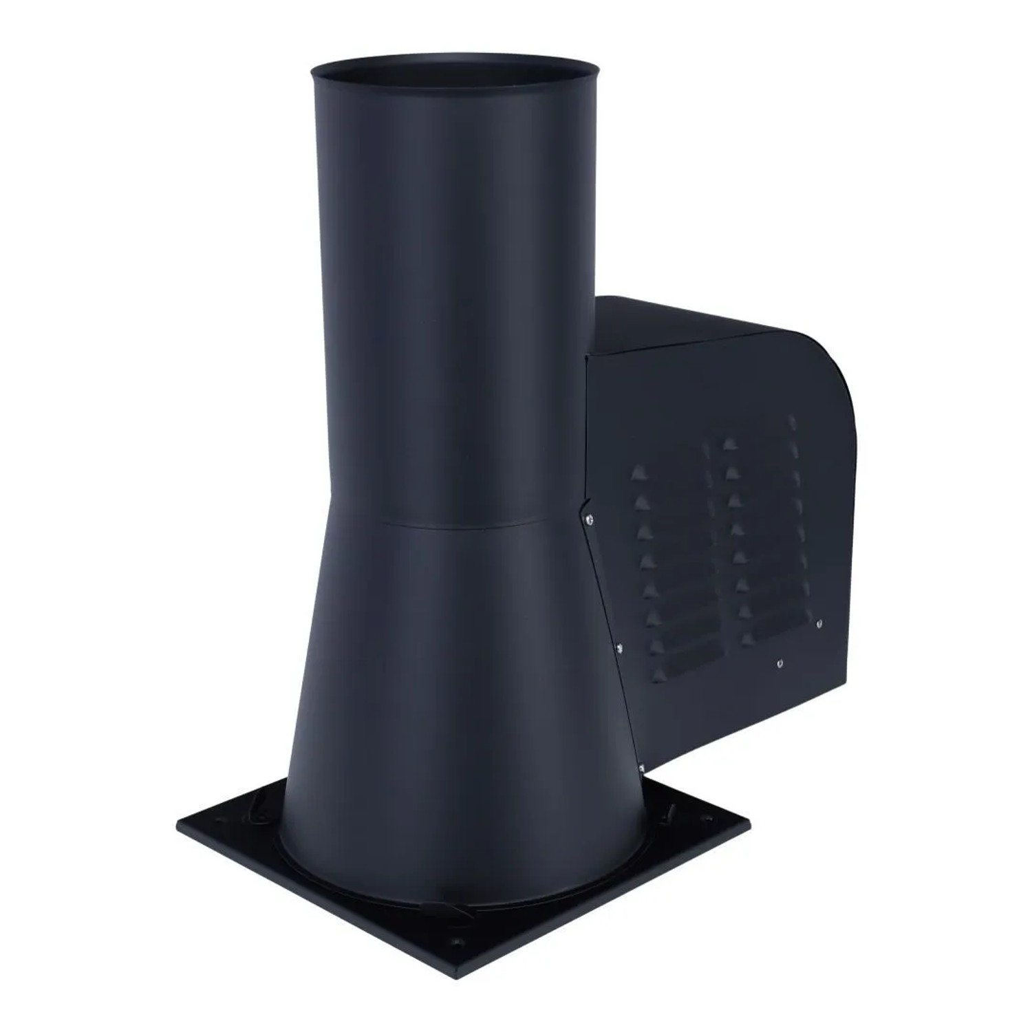 Subtiel Rauchsauger Quadrat Mit Montageplatte Ø 150 mm Edelstahl Schwarz