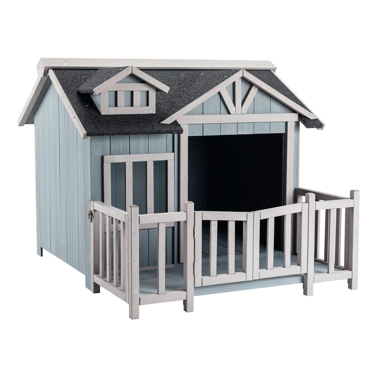 Wiltec Luxus Xl Hundehaus 935X775X65Cm Veranda Hundehütte Outdoor Balkon Hund