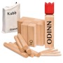 Toyfel Odinn Kubb Spielset aus Holz mit Tragetasche. Wikingerschach für Outdoor-Spaß.