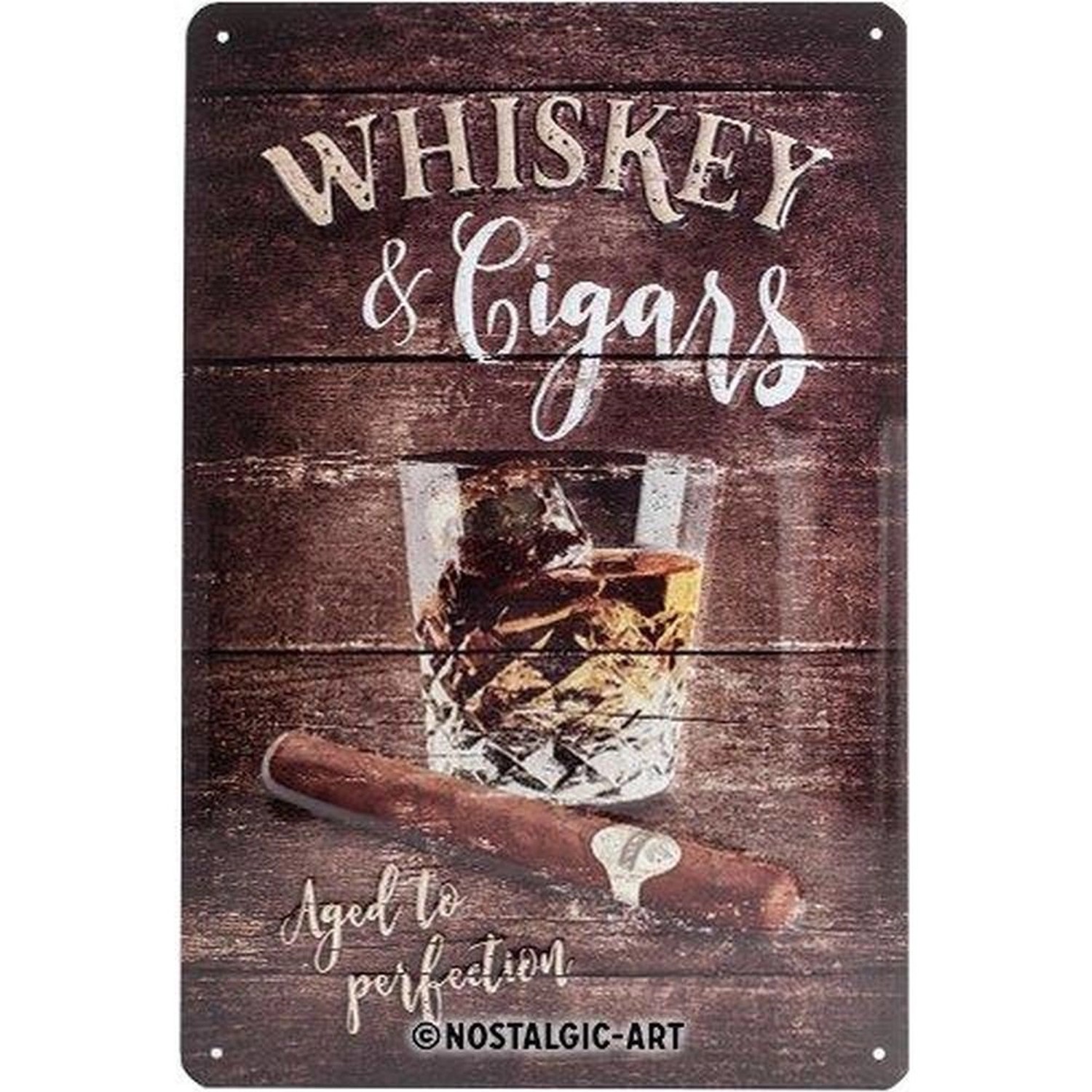 Nostalgic-Art Blechschild 20 x 30cm - Open Bar - Whiskey günstig online kaufen