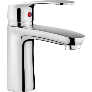 baliv Waschtischarmatur WT-300 in Chrom, Einhebelmischer für Waschbecken im Bad.