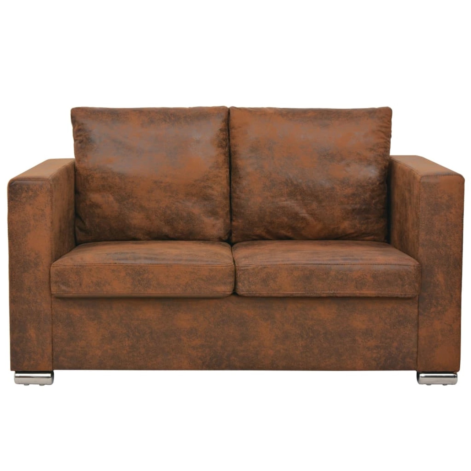 2-sitzer Sofa 137 X 73 X 82 Cm Künstliches Wildleder günstig online kaufen