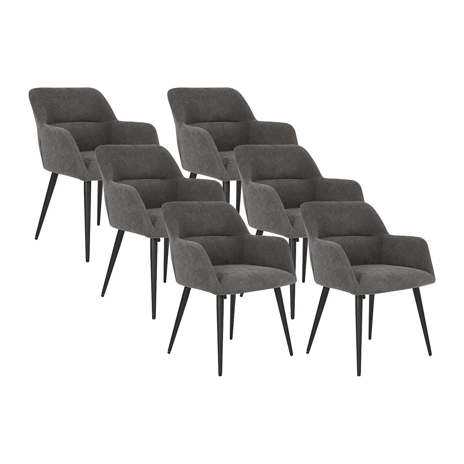 Vente-unique Stuhl Heka Anthrazitgrau 59.5 cm