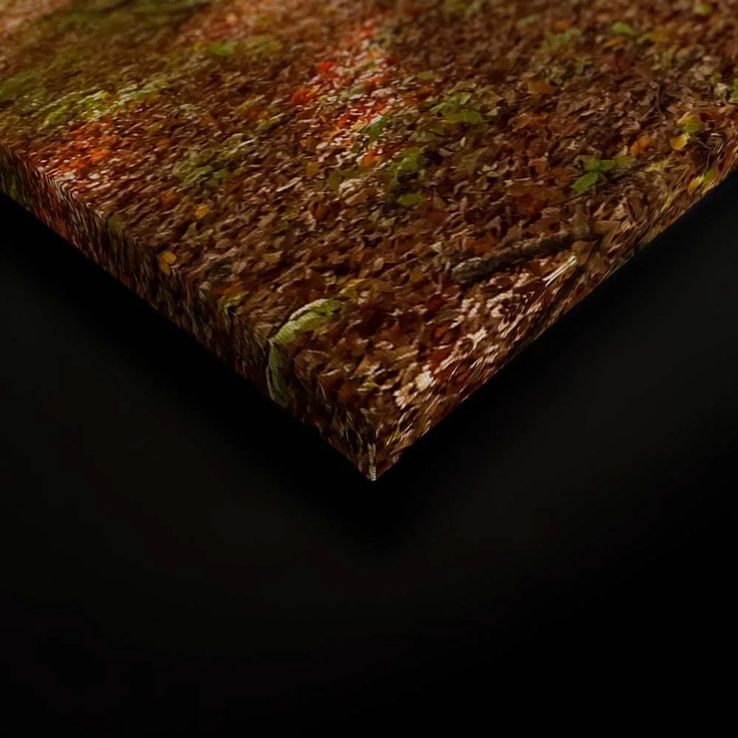 Detailaufnahme: Bricoflor Leinwandbild Wald Sonne, 90x60 cm, Natur Motiv für Wanddekoration.