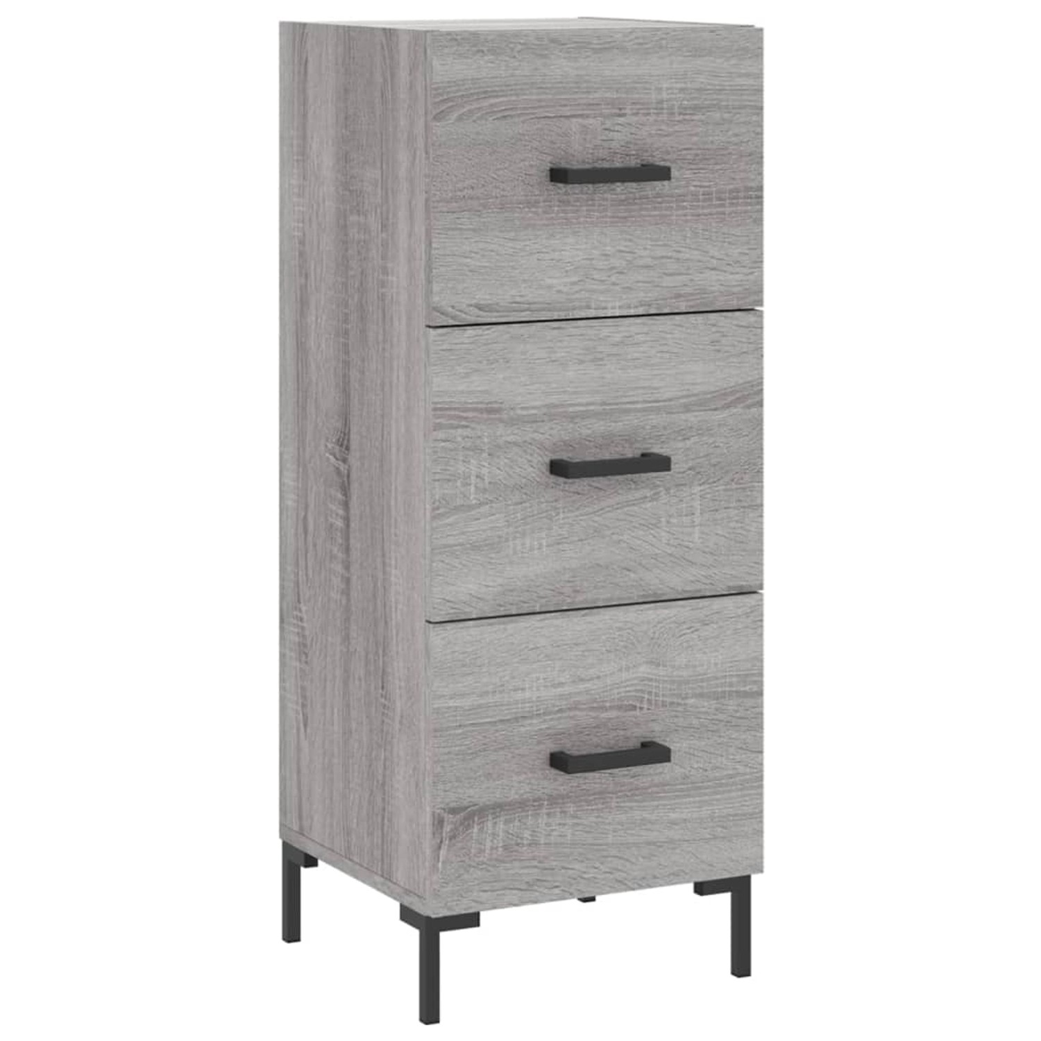 vidaXL Sideboard Grau Sonoma 34,5x34x90 cm Holzwerkstoff 828610 günstig online kaufen