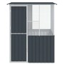 vidaXL Vogelkäfig Anthrazit 154 x 154 x 200 cm Verzinkter Stahl 3325168_5
