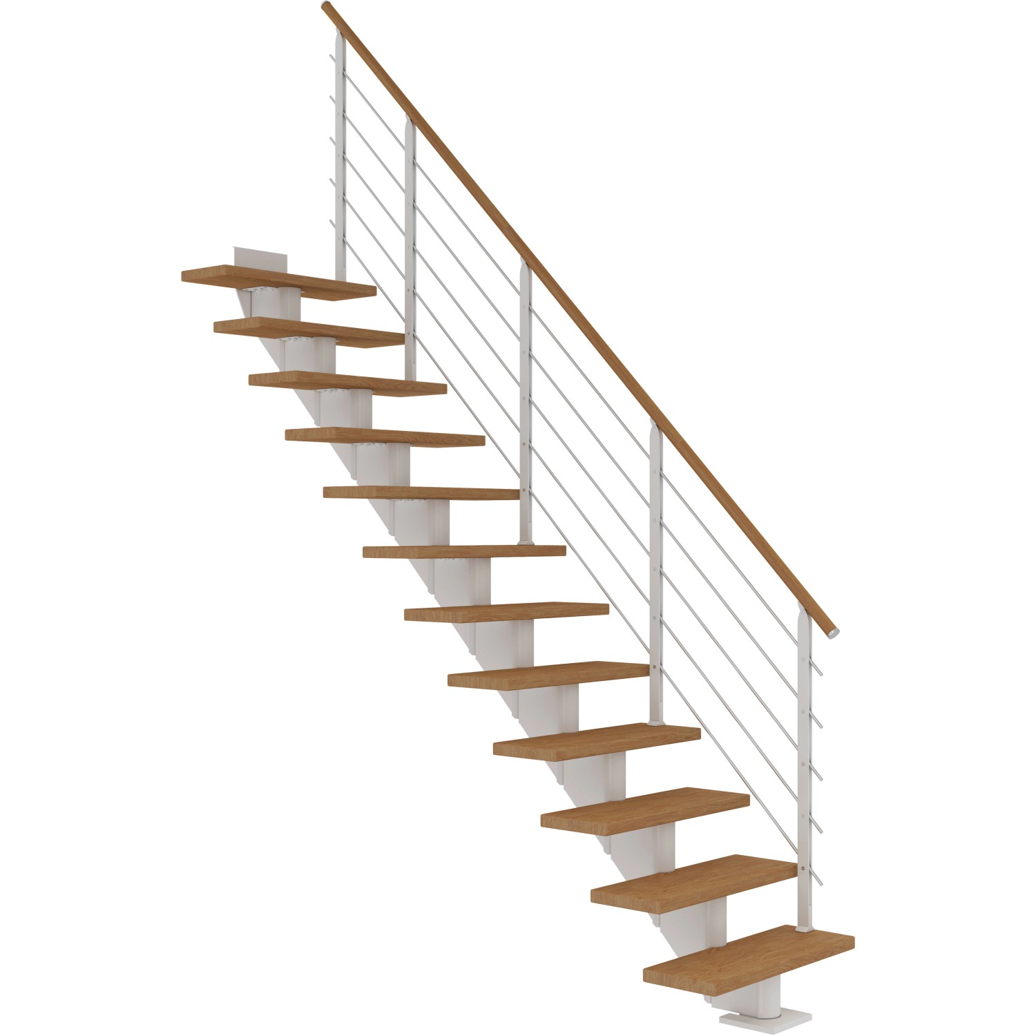 Dolle Mittelholmtreppe Hamburg Eiche GH bis 279 cm Gerade 85 cm FSC günstig online kaufen