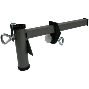 Videx Garden Sonnenschirmhalter für Mauerbrüstung, anthrazit, zur Montage ohne Bohren.