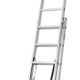 Krause Corda Vielzweckleiter 3 x 9 Sprossen, Treppenversion, aus Aluminium, als Anlege-, Schiebe- und Stehleiter nutzbar.