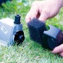Heissner Filterwürfel 20 cm wird in Pumpenvorfilter eingesetzt.