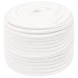 vidaXL Bootsseil Weiß 12 mm 25 m Polypropylen 152564