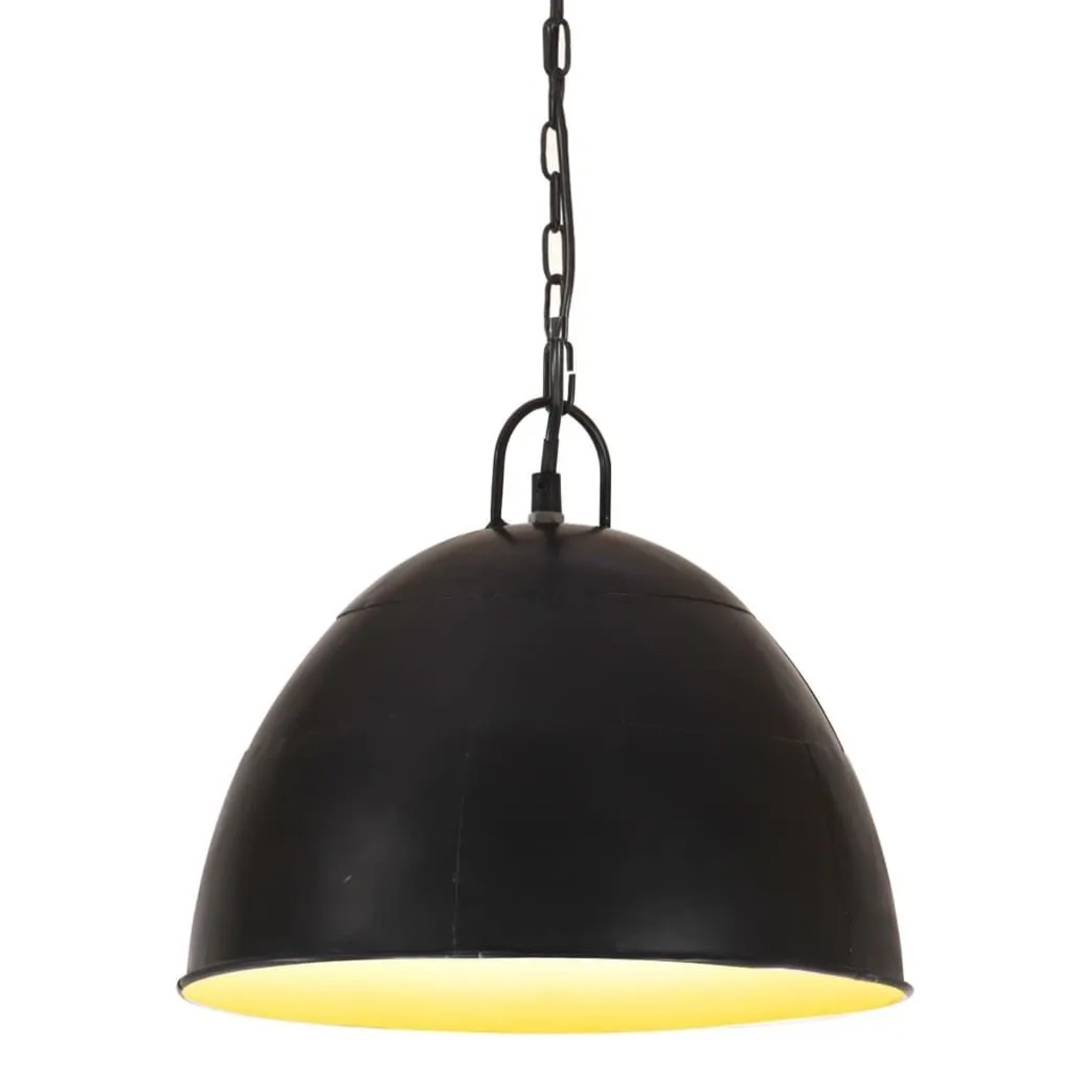 vidaXL Hängelampe Vintage Industriestil 25 W Schwarz Rund 31 cm E27 320548