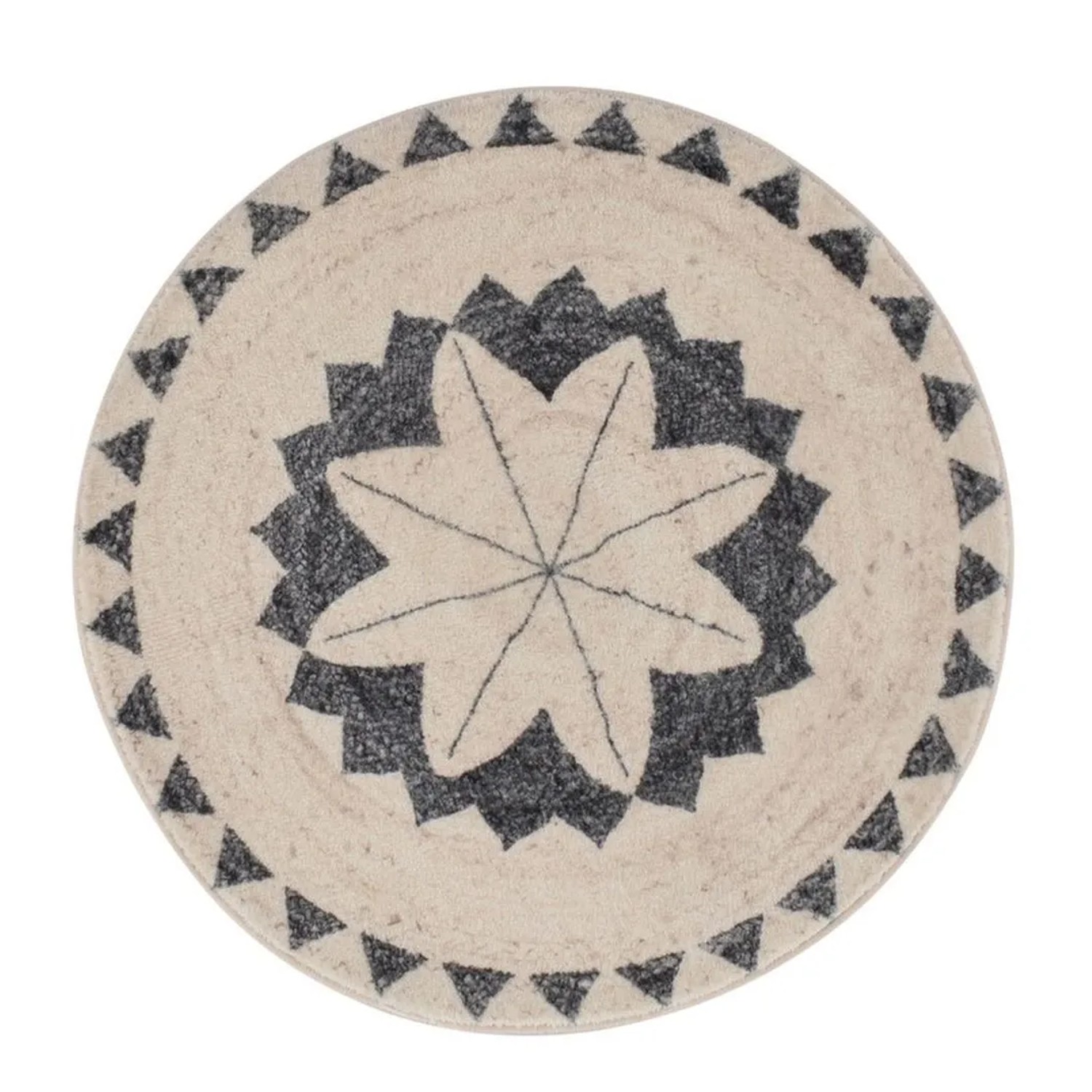 Vercai Rugs Teppich Brady Elfenbein 90 x 90 cm
