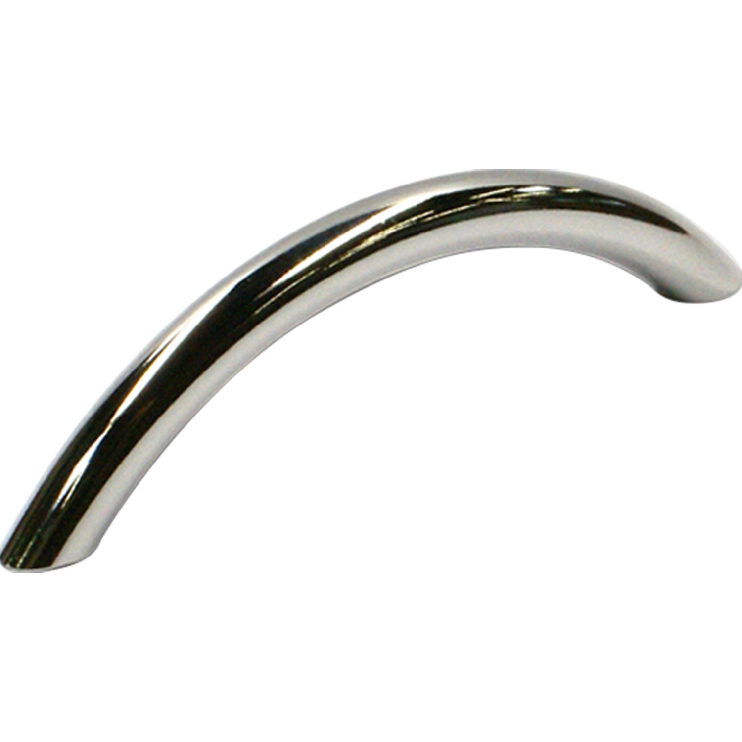 Glänzender, verchromter Möbelgriff 930 aus Metall.