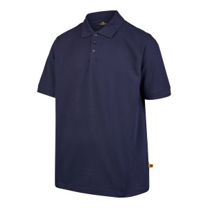 Marineblaues Hans Schäfer Workwear Polo-Shirt Gr. XL aus Baumwolle.