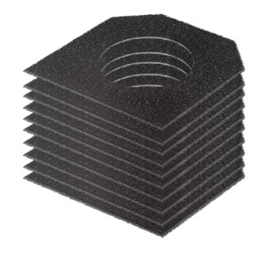 STAHLWERK Aktivkohlefilter 10er Set für Dunstabzug FE-27 ST, Rückseite, Atemschutz Zubehör