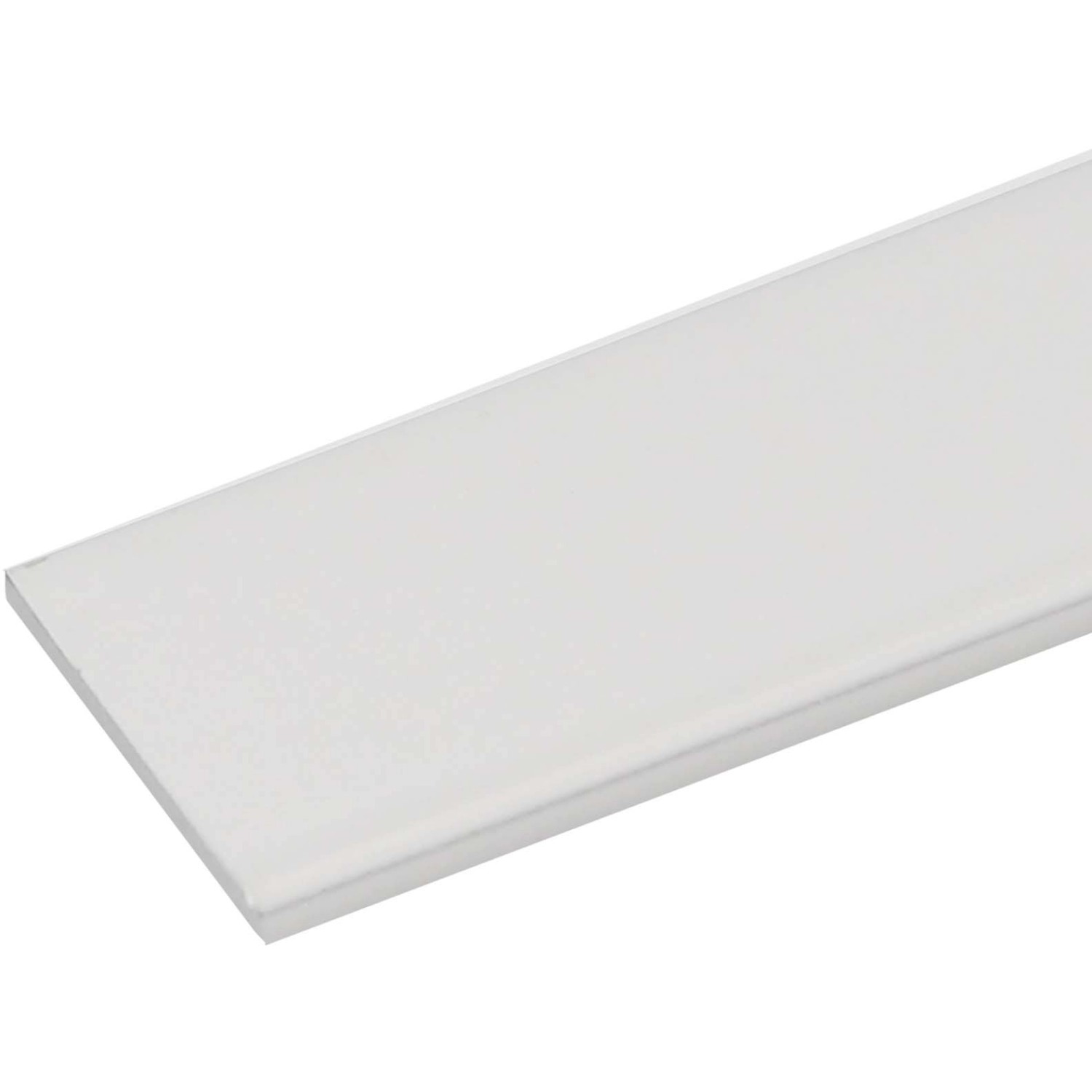 Arcansas Flachstange Aluminium Weiß lackiert 2 x 20 x 1000 mm